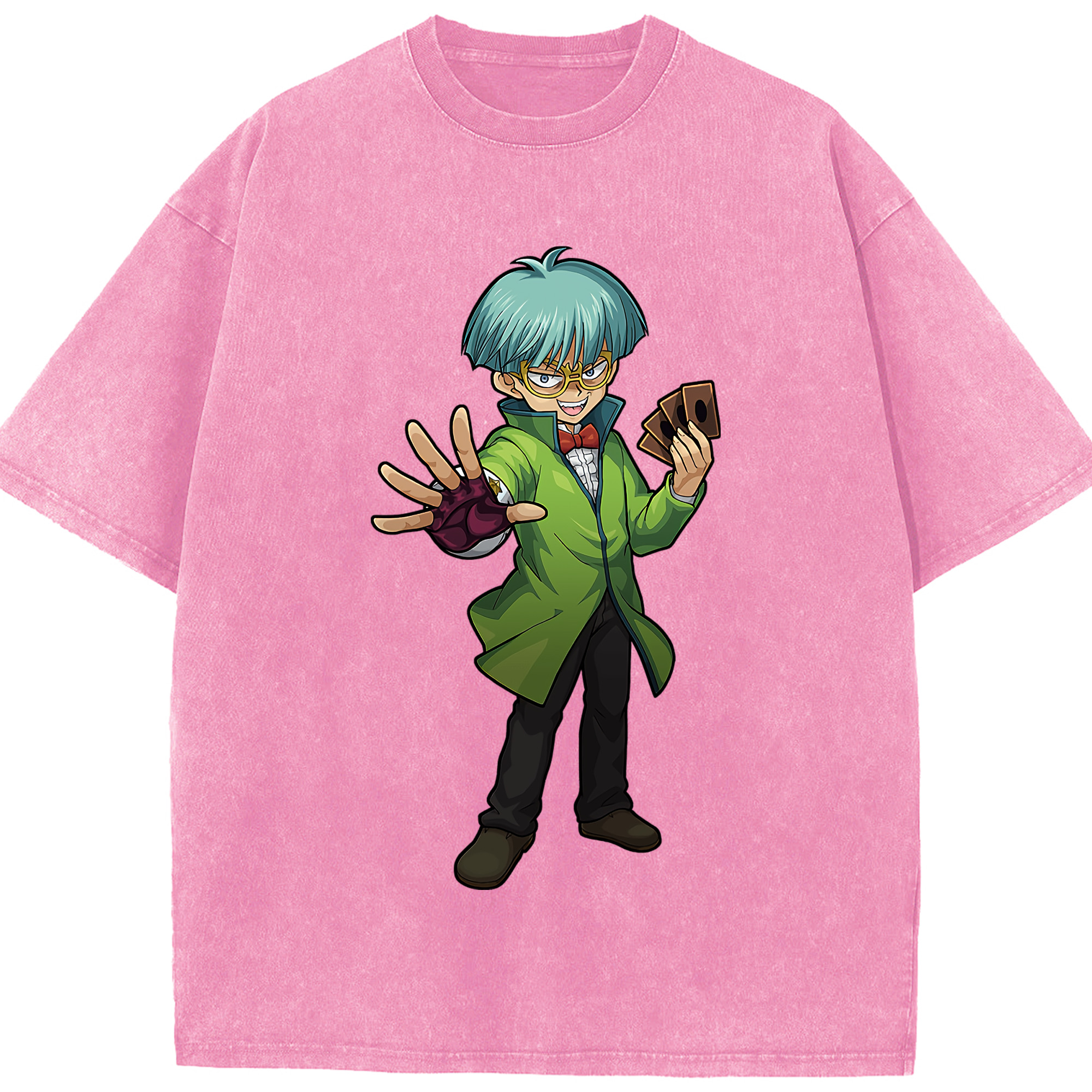 （画像用） 遊☆戯☆王 Yu-Gi-Oh! 綿100% ヴィンテージ風 半袖Tシャツ（フロントプリント）